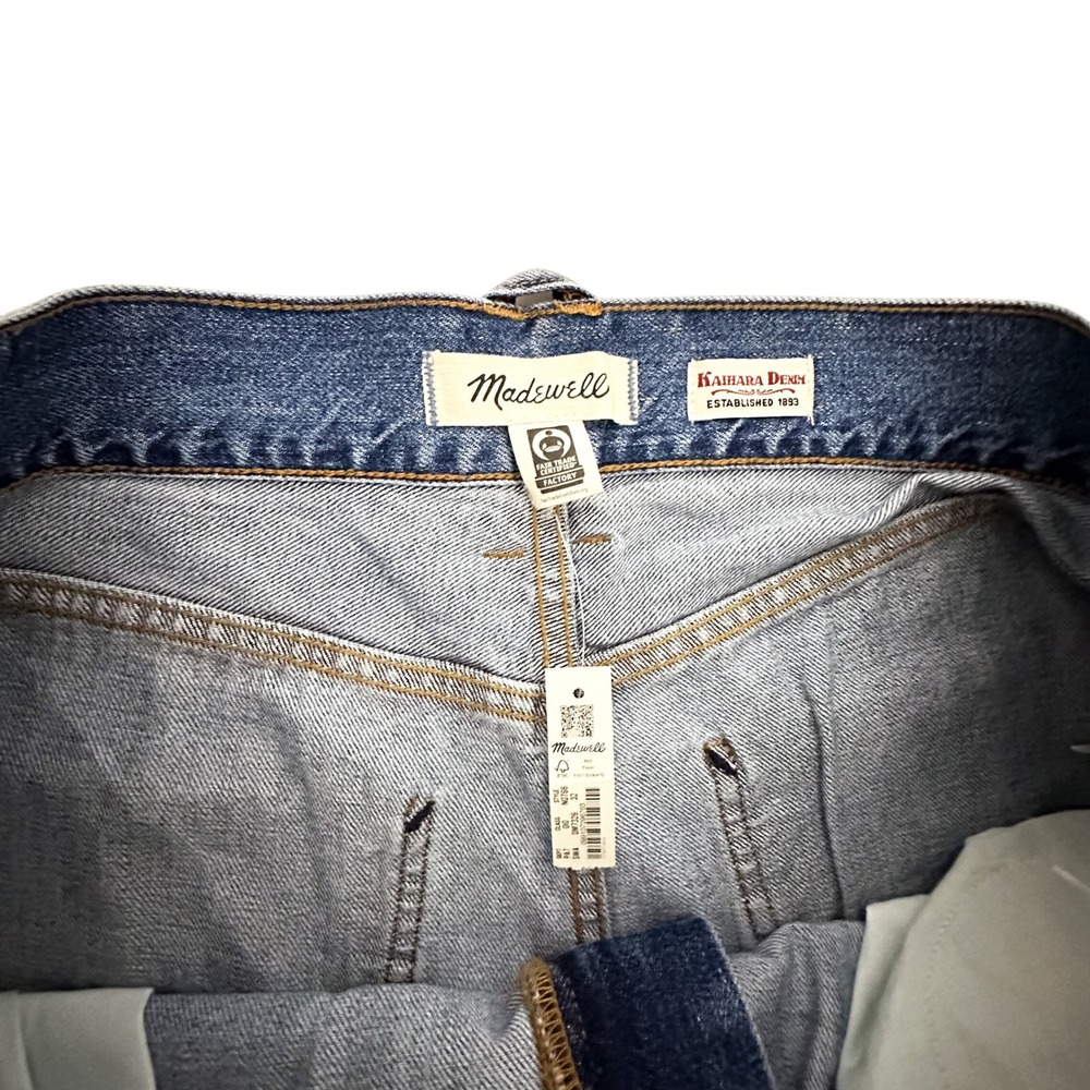 Madewell Denim Super Wide Leg Jeans Medium Wash Size‎ 32 - Picture 6 of 8